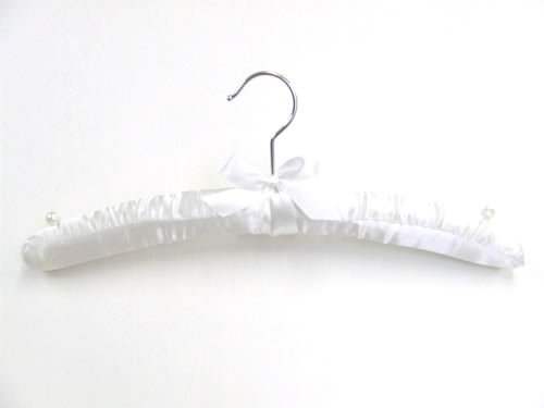 Satin Padded Ivory Hanger