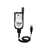 Coiled Power Hot Sync and Charge USB Data Cable w/ Tip Exchange for the Nextel i920 - Gomadic Brand
