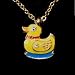 Children's Duck Pendant Necklace in Ducky Box - Duck Necklace