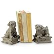 Whitewashed Bulldog Bookends