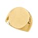 10k Yellow Gold Gents Solid Signet Ring 20x17mm Sz 10