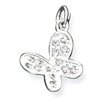 Pendant - Sterling Silver CZ Butterfly Charm