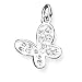 Pendant - Sterling Silver CZ Butterfly Charm