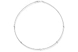 18K White Gold Matte-Finish Hand-Crafted Wire Necklace, Enhanced with Prong Set Diamond Stations.