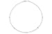 18K White Gold Matte-Finish Hand-Crafted Wire Necklace, Enhanced with Prong Set Diamond Stations.