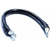 Camco 47473 Black 5/16" Stud 12" Long 2-Gauge Marine Battery Cable and Lug Assembly Tinned
