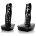Philips CD4852B/DE Duo Schnurlos DECT Telefone mit Freisprechfunktion (zus�tzliches Mobilteil) schwarz