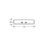 MCM 13502 Stainless Steel Oval Twin, Forward, 3 Inch Offset Burner Head