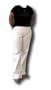 Sarah Jessica Parker Bitten White cotton sailor pants size 20