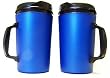 2 Aladdin Style Foam Insulated Coffee Mugs 34 oz Blue