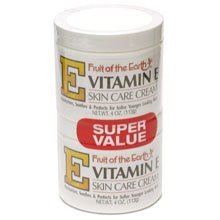 Fruit of the Earth Vitamin-E Cream 4 oz. + 4 oz. Jar