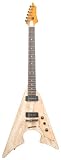 AXL Badwater Jacknife Electric Guitar, Crackle Brown