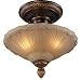 Landmark Lighting Restoration Flushes Collection Semi-Flush in Antique Golden Bronze