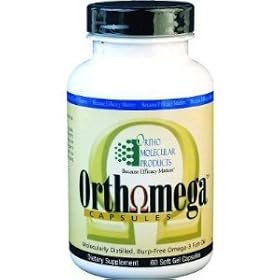 Ortho Molecular Orthomega Omega 3 Fish Oil - 120 Softgel Capsules