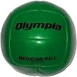Synthetic Leather Medicine Ball - Green, 14-15 lb - Equipment