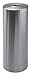 mDesign Bathroom Toilet Bowl Brush, Toilet Paper Roll Holder, and Wastebasket Trash Can - Pack of 3, Brushed Stainless Steel