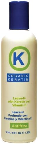 K Organic Keratin Leave-In Conditioner 8 oz. (Pack of 2)