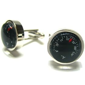 Thermometer Cufflinks : Real Working Thermometer Cufflinks W Gift Box