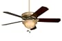 Emerson CF4500AB Crown 5 Blade Ceiling Fan in Antique Brass
