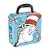 Dr. Seuss Cat in the Hat Square Lunch Box Tin Tote New Gift