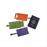 Millennium Leather Slideout Privacy Luggage Tag 6614 Color: Red, Leather: Synthetic