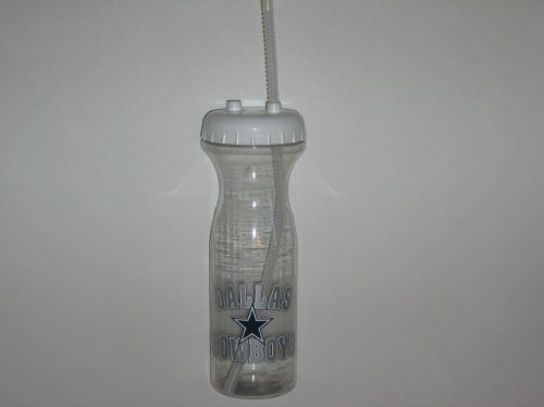 DALLAS COWBOYS Team Logo 32 oz. SPORT BOTTLE with Straw