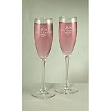 25th Anniv Silver Swirl Flutes
