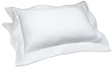 Pinzon Diamond Matelasse Standard Sham, White