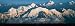 Mont-Blanc - Versant Nord - Mario Colonel Art Print Poster 24 x 8