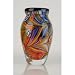 Glass Vase Colorful 100% Handblown Art X988