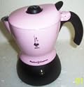 Bialetti 2-Cup Mukka Express Stovetop Cappuccino Maker - Pink
