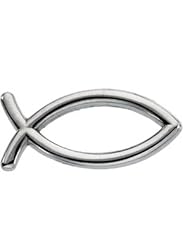 14k Yellow-Gold Ichthus (Fish) Lapel Pin by US Gems