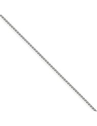 14k White Gold 14in 1.65mm Solid Polished Spiga Chain. Metal Wt- 4.07g