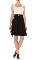 Full Skirted Colorblock Dress