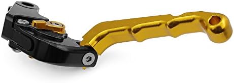 Motorcycle Racing Sport Logo CNC Folding Brake Clutch Flip-up Style Foldable Levers Gold Fit For Ducati 848/EVO 2007 2008 2009 2010 2011 2012 (H-11/F-11)