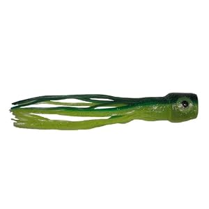 Saltwater Fishing Lure Soft Head Green and Yellow FREE SHIPPING AND 20% CUSTOMER APPRECIATION DISCOUNT!