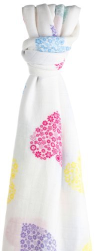 Cuski The Great Swandoodle Swaddle Blanket, Daisy Love