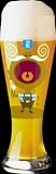 Review Ritzenhoff Tableware  / Weizen Beer Glass, Mouth Fill, Designer Color Enamel w/ Matching Drink Coaster in Gift Box