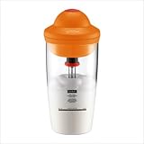 Latte Battery Operated Milk Frother in Orange
