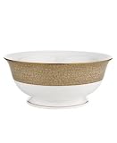 kate spade June Lane Gold Round Serving Bowl