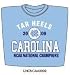2009 UNC NCAA Basketball National Champions Small T-Shirt(3009)