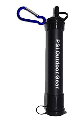 Survival Water Filter Emergency Straw Removes 99.999% of Harmful Bacteria