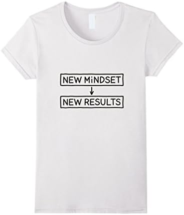 Women's Change Your Brain T-shirt - New Mindset / New Results Small White