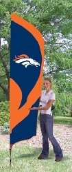 Denver Broncos Tall Team Garden/House Flags 8.5 ft x 2.5 ft NFL Football Fan Shop Sports Team Merchandise