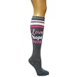 Pink Ribbon Breast Cancer Awareness Relay for Life Knee Socks Great for Fundraising Walk Survivor