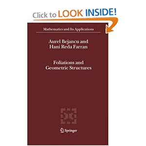 Foliations and Geometric Structures Aurel Bejancu, Hani Reda Farran