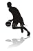 Wallmonkeys Peel and Stick Wall Decals - Silhouette of Basketball Player - Removable Graphic