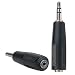Comprehensive - Audio Adapter - Mini-phone Stereo 3.5 Mm (m) - Mini-phone 3.5 Mm (f) - 6 In - Black