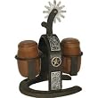 Rivers Edge Products Cast Iron Spur Salt and Pepper Shaker