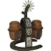 Cast Iron Spur Salt & Pepper Shaker Set